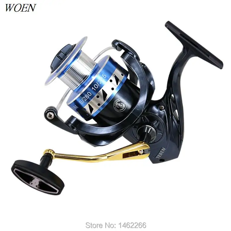 WOEN Full metal spinning wheel GTS+8500 Anti seawater 12BB Large metal wire cup Fishing reel Braking force 15 kg
WOEN Full metal spinning wheel GTS+8500 Anti seawater 12BB Large metal wire cup Fishing reel Braking force 15 kg