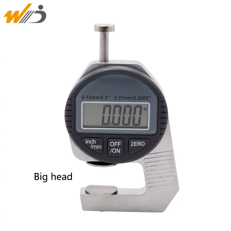 0-10mm 0.01 mm/inch Big head Portable mini Precise Digital Thickness Gauge Meter Tester Micrometer thickness measurement tool
0-10mm 0.01 mm/inch Big head Portable mini Precise Digital Thickness Gauge Meter Tester Micrometer thickness measurement tool