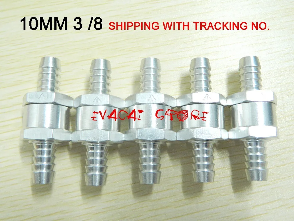 5pcs Non Return One Way Check Valve Aluminum Alloy 10MM 3/8-Oil Fuel Petrol Diesel / One Way Non Return Valve
5pcs Non Return One Way Check Valve Aluminum Alloy 10MM 3/8-Oil Fuel Petrol Diesel / One Way Non Return Valve