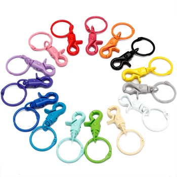 Fashion 2pc/lot 15 Colors Keychains Lobster Clasps Hooks Key Chain Key Rings for DIY Trinkets Pom Pom Keychain Jewelry Findings
Fashion 2pc/lot 15 Colors Keychains Lobster Clasps Hooks Key Chain Key Rings for DIY Trinkets Pom Pom Keychain Jewelry Findings