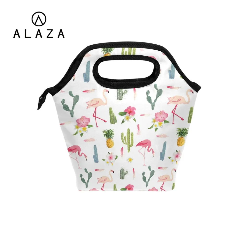 ALAZA New Arrival Lunch Bag Flamingos Cactus Prints Portable Thermal Bag Keep Food Cold / Hot Picnic Storage Box Bag For Kids
ALAZA New Arrival Lunch Bag Flamingos Cactus Prints Portable Thermal Bag Keep Food Cold / Hot Picnic Storage Box Bag For Kids