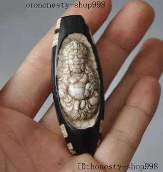 Crafts statue Rare Old Tibet Natural Agate pray Dzi Bead Mahakala buddha statue Amulet pendant
Crafts statue Rare Old Tibet Natural Agate pray Dzi Bead Mahakala buddha statue Amulet pendant