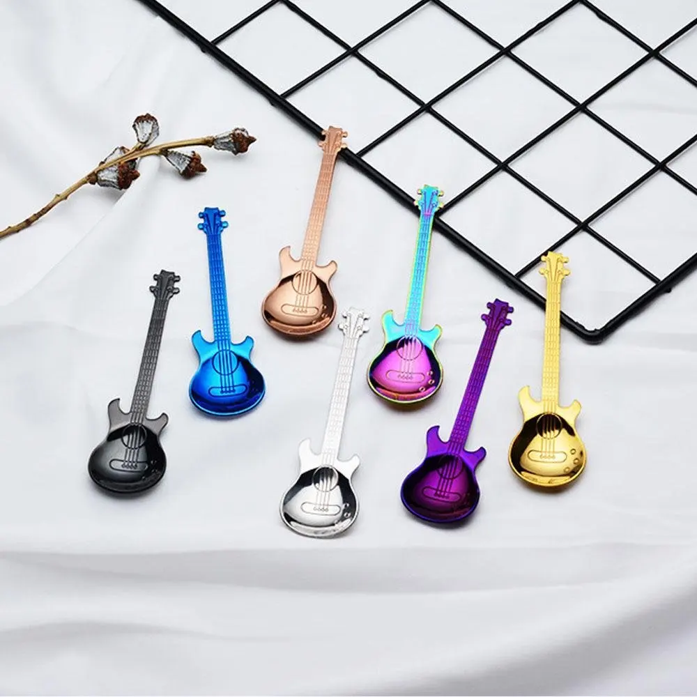 Guitar Coffee Teaspoons, 7pcs Colorful Stainless Steel Musical Coffee Spoons Teaspoons Mixing Spoons Sugar Spoon
Guitar Coffee Teaspoons, 7pcs Colorful Stainless Steel Musical Coffee Spoons Teaspoons Mixing Spoons Sugar Spoon