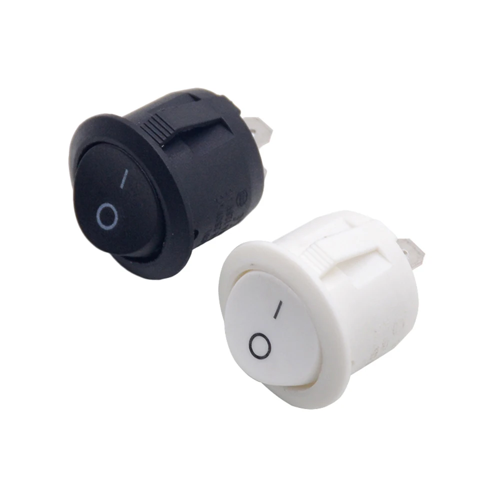 10pcs/lot AC 6A 10A 250V On Off Snap SPST Round Boat Rocker Switch Black 2Pin Power Switch Push Button Switch Black White
10pcs/lot AC 6A 10A 250V On Off Snap SPST Round Boat Rocker Switch Black 2Pin Power Switch Push Button Switch Black White