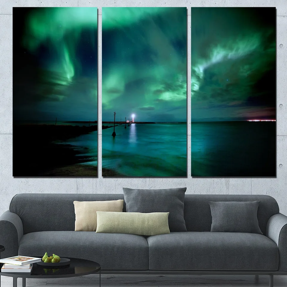 3 Pieces Canvas Wall Art Poster Painting Pictures The Aurora Home Decor For Living Room Modern Canvas Printed Artwork Framework
3 Pieces Canvas Wall Art Poster Painting Pictures The Aurora Home Decor For Living Room Modern Canvas Printed Artwork Framework