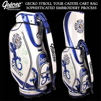 GECKO STROLL Golf Caddie Cart Bag PU Leather Standard Golf Tour Staff Bag With Rain Hood 5-way For Men Women
GECKO STROLL Golf Caddie Cart Bag PU Leather Standard Golf Tour Staff Bag With Rain Hood 5-way For Men Women