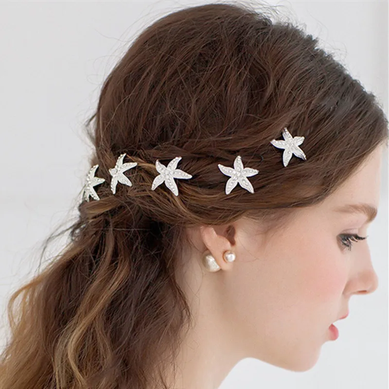 6Pcs/Lot Korean Style Women Hairpin Girls Hair Accessories Crystal U Shape Starfish Hair Clips Wedding Bridal Barrette Hairclip
6Pcs/Lot Korean Style Women Hairpin Girls Hair Accessories Crystal U Shape Starfish Hair Clips Wedding Bridal Barrette Hairclip