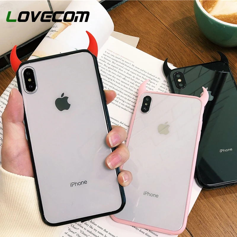 LOVECOM Ultra-thin Anti-drop Transparent Individuality Devil Horn Phone Case For iPhone X XS Max 6 6S 7 8 Plus Soft Acrylic Case
LOVECOM Ultra-thin Anti-drop Transparent Individuality Devil Horn Phone Case For iPhone X XS Max 6 6S 7 8 Plus Soft Acrylic Case