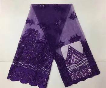 Nigerian laces Fabric 2018 Gold African Purple Cord Laces Fabrics With Sequins High Quality Nigerian Lace For Wedding Dress
Nigerian laces Fabric 2018 Gold African Purple Cord Laces Fabrics With Sequins High Quality Nigerian Lace For Wedding Dress