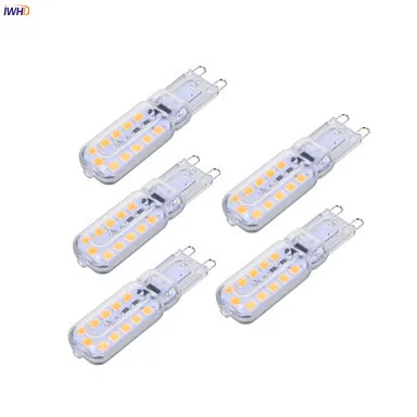 IWHD 5pcs 3W LED G9 220V Bulb 22xsmd3528 LED Lamp Bulb G9 Corn Light Replace Halogen Chandeliers Warm White White 110v-220v
IWHD 5pcs 3W LED G9 220V Bulb 22xsmd3528 LED Lamp Bulb G9 Corn Light Replace Halogen Chandeliers Warm White White 110v-220v