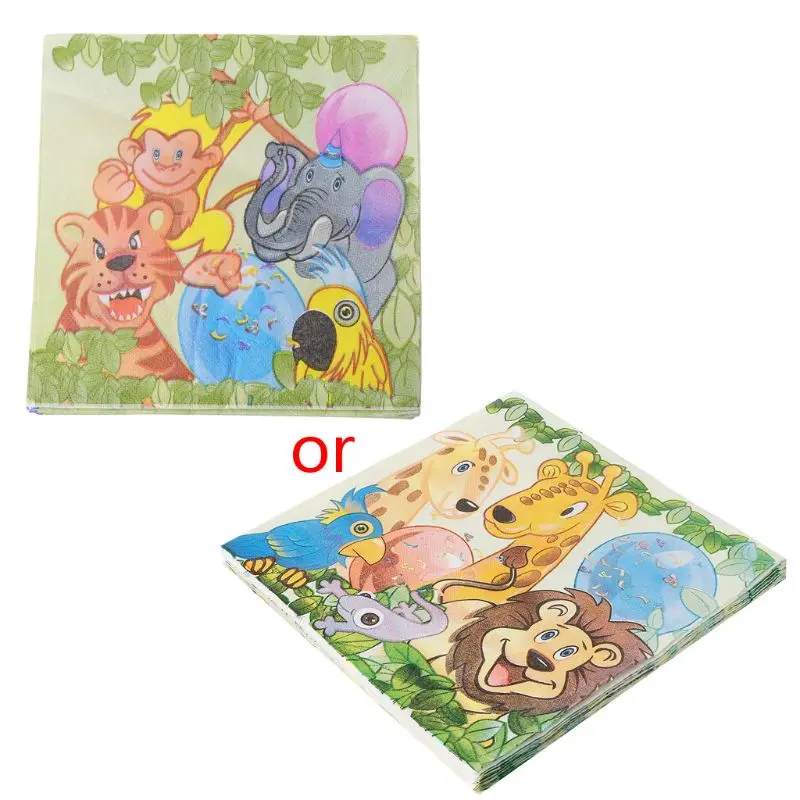 20pcs /Pack King Lion Jungle Animal Design Cute ThemeTissue Napkins for Children Birthday Party Decoration Paper Placemat
20pcs /Pack King Lion Jungle Animal Design Cute ThemeTissue Napkins for Children Birthday Party Decoration Paper Placemat