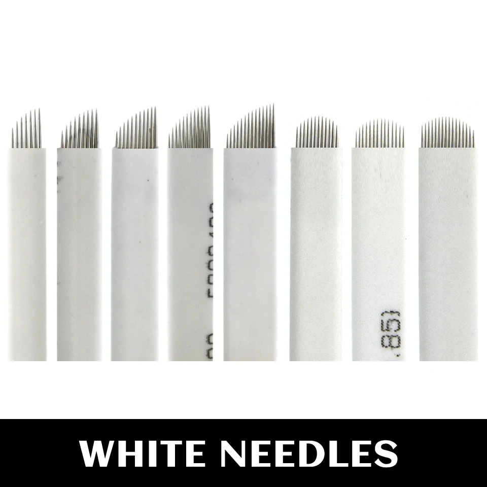 10pcs Microblading Needles Bevel & U-shape Pin Manual Eyebrow Tattoo Needles Permanent Makeup Needle Eyebrow Tattoo Blades White
10pcs Microblading Needles Bevel & U-shape Pin Manual Eyebrow Tattoo Needles Permanent Makeup Needle Eyebrow Tattoo Blades White