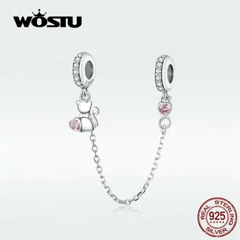 WOSTU S925 Pink Lovely Kitty Charms Hot Fashion 100% Real Sterling Silver Pendants Beads Fit Original Bracelet Jewelry DXC1233
WOSTU S925 Pink Lovely Kitty Charms Hot Fashion 100% Real Sterling Silver Pendants Beads Fit Original Bracelet Jewelry DXC1233