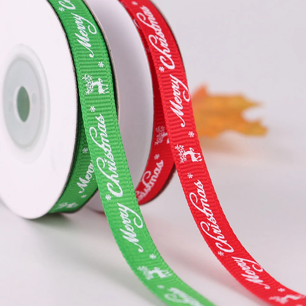 NEW 1cmX10yard/Roll Decor Ribbons For Christmas Letters Elk Printing Gift Box Package's Decor Tapes Green Red Nice Webbing ZY153
NEW 1cmX10yard/Roll Decor Ribbons For Christmas Letters Elk Printing Gift Box Package's Decor Tapes Green Red Nice Webbing ZY153