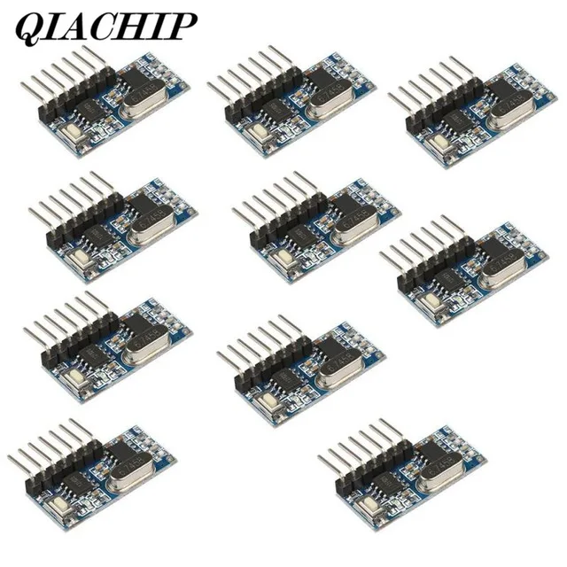 QIACHIP 10Pcs 433MHz RF Relay Receiver Module Learning Code Relay Remote Comtrol Switch 4 Channel Output For Remote Control DS2
QIACHIP 10Pcs 433MHz RF Relay Receiver Module Learning Code Relay Remote Comtrol Switch 4 Channel Output For Remote Control DS2