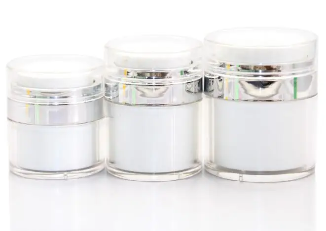 1pcs 15g 30g 50g Cosmetic Jar,Empty Acrylic Cream Cans,Vacuum Bottle,Press Cream Jar,Sample Vials,Airless Cosmetic Container
1pcs 15g 30g 50g Cosmetic Jar,Empty Acrylic Cream Cans,Vacuum Bottle,Press Cream Jar,Sample Vials,Airless Cosmetic Container