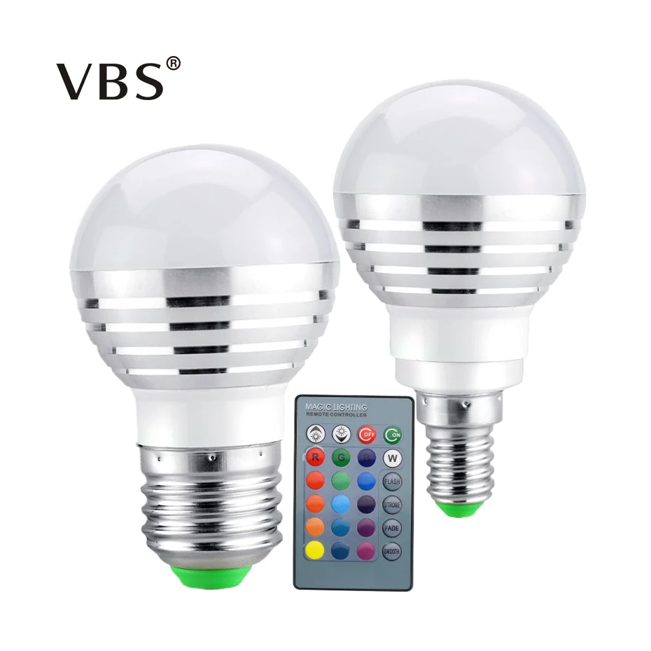 1Pcs New LED Bulb AC85-265V 3W Led Lamp E27 E14 Magical RGB Color Change With IR Remote for Home Garden Lighting
1Pcs New LED Bulb AC85-265V 3W Led Lamp E27 E14 Magical RGB Color Change With IR Remote for Home Garden Lighting