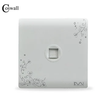 COSWALL Fashion Wall RJ45 Data Internet Outlet Computer Socket Ivory White Brief Art Flower Pattern AC 110~250V
COSWALL Fashion Wall RJ45 Data Internet Outlet Computer Socket Ivory White Brief Art Flower Pattern AC 110~250V