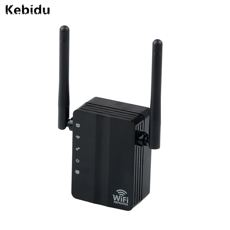

Kebidu Mini N300 300Mbps WiFi Repeater Router WiFi Range Extender Access Point Support WPS Protection with 2 External Antennas
