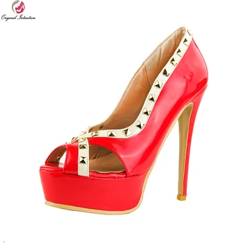Original Intention New Gorgeous Women Pumps Stylish Peep Toe Thin High Heels Pumps Wonderful Red Shoes Woman Plus US Size 4-15
Original Intention New Gorgeous Women Pumps Stylish Peep Toe Thin High Heels Pumps Wonderful Red Shoes Woman Plus US Size 4-15