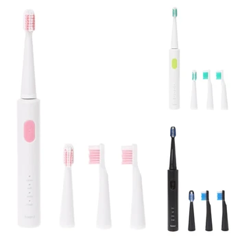 Brand 5Pcs Waterproof Sonic Electric Toothbrush Rechargeable USB Charger Toothbrush with 4 Replacement Brush Heads for Adults
Brand 5Pcs Waterproof Sonic Electric Toothbrush Rechargeable USB Charger Toothbrush with 4 Replacement Brush Heads for Adults