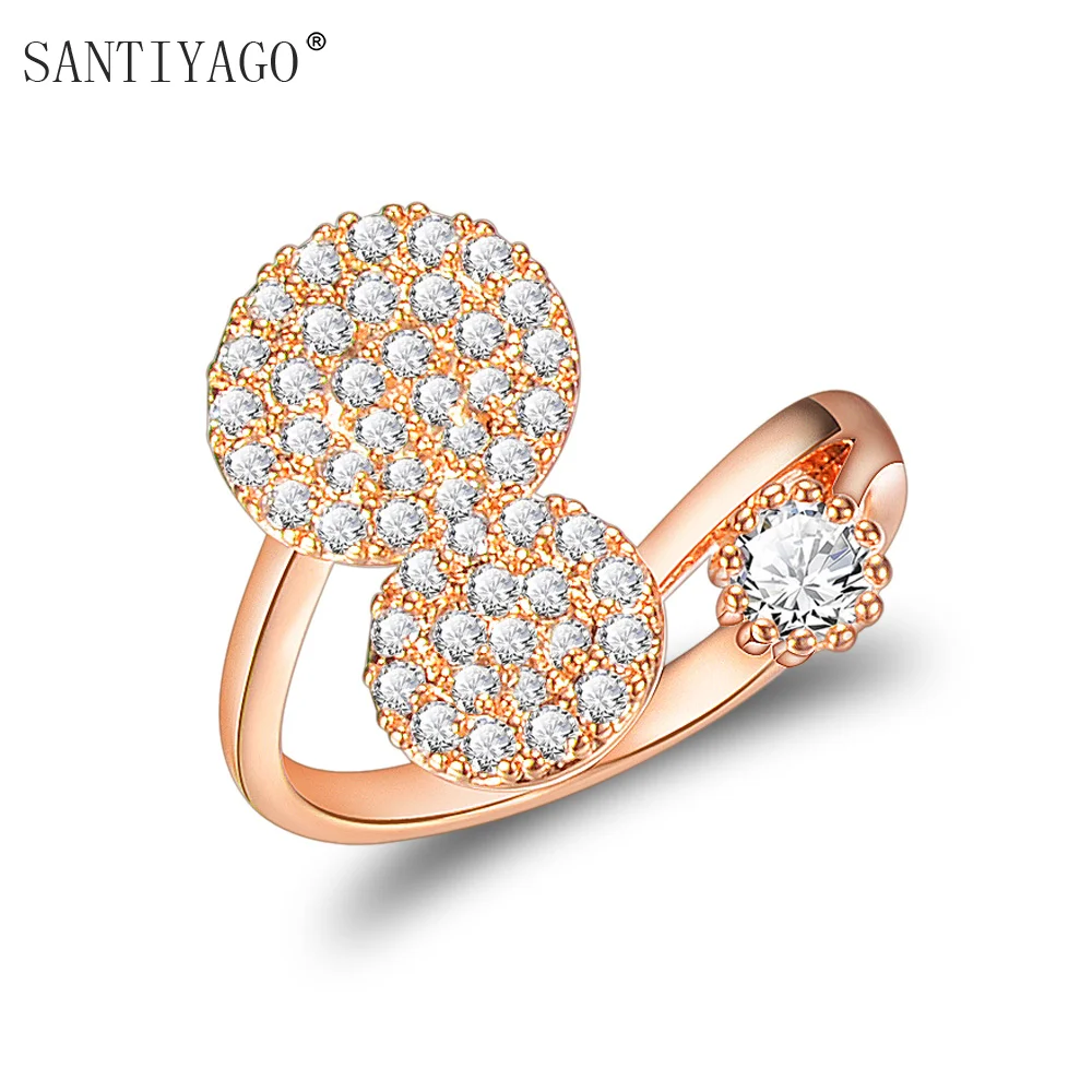 2018 Women Rings Wedding Dress Rose Double Round Design Fashion Adjustable Jewelry Wedding Bands Rings For Women
2018 Women Rings Wedding Dress Rose Double Round Design Fashion Adjustable Jewelry Wedding Bands Rings For Women