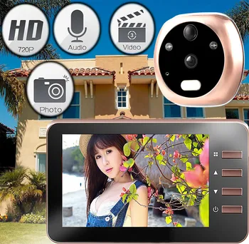 4.3" LCD Screen Doorbell Viewer Digital Peephole Camera Door Eye Audio Video Recorder Night vision
4.3" LCD Screen Doorbell Viewer Digital Peephole Camera Door Eye Audio Video Recorder Night vision