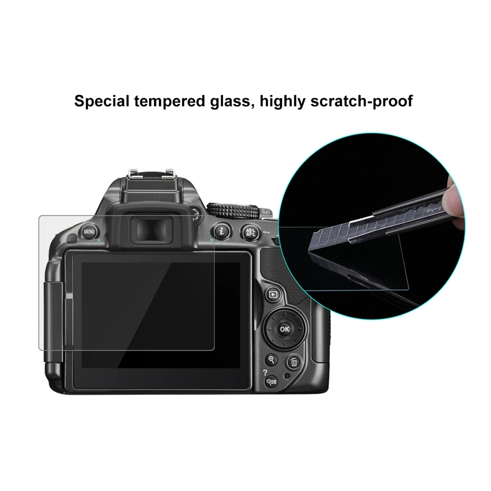 

PULUZ Camera 2.5D Curved Edge 9H Surface Hardness Tempered Glass Screen Protector for Nikon D5300 / D5500 Cameras Accessories