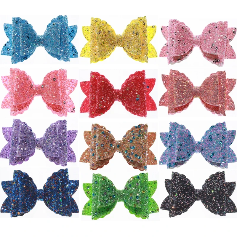 5PCS 8CM Newborn Glitter Leather Hair Bow With Fully Covered For Hair Clips Bowknot Boutique Hair Bows For Headbands
5PCS 8CM Newborn Glitter Leather Hair Bow With Fully Covered For Hair Clips Bowknot Boutique Hair Bows For Headbands