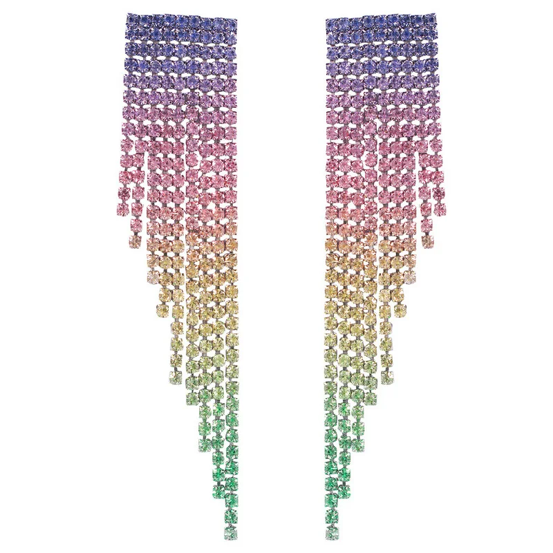 INS 2019 Luxury Tassel Earrings for Women Crystal Statement Drop Earrings Long Fringed Dangle Earrings Wedding Jewelry
INS 2019 Luxury Tassel Earrings for Women Crystal Statement Drop Earrings Long Fringed Dangle Earrings Wedding Jewelry