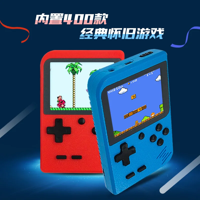 Retro Portable Mini Handheld Game Console 8-Bit 3.0 Inch Color LCD Kids Color Game Player Built-in 400 games Best Gift 2 Players
Retro Portable Mini Handheld Game Console 8-Bit 3.0 Inch Color LCD Kids Color Game Player Built-in 400 games Best Gift 2 Players