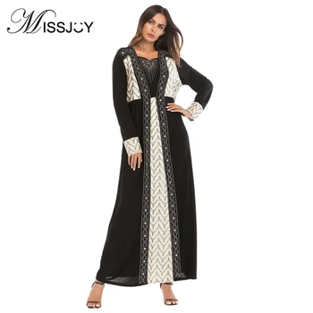 MISSJOY Abayas Middle Eastern Muslim diamond beaded Full sleeve elegant Square Collar sequin dress robe patchwork long dresses
MISSJOY Abayas Middle Eastern Muslim diamond beaded Full sleeve elegant Square Collar sequin dress robe patchwork long dresses