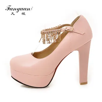 Fanyuan Ladies Platform Glittering Crystal Buckle 12CM Pumps Wedding Party Prom Evening Ankle Strap Shoes Stiletto Heel Platform
Fanyuan Ladies Platform Glittering Crystal Buckle 12CM Pumps Wedding Party Prom Evening Ankle Strap Shoes Stiletto Heel Platform