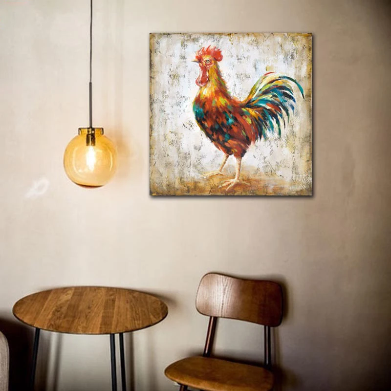 2018 Confetti Rooster Chicken Wall Art Handmade Oil Painting Canvas Big Size Ruster Art For Home Lliving Room Bedroom Decoration
2018 Confetti Rooster Chicken Wall Art Handmade Oil Painting Canvas Big Size Ruster Art For Home Lliving Room Bedroom Decoration