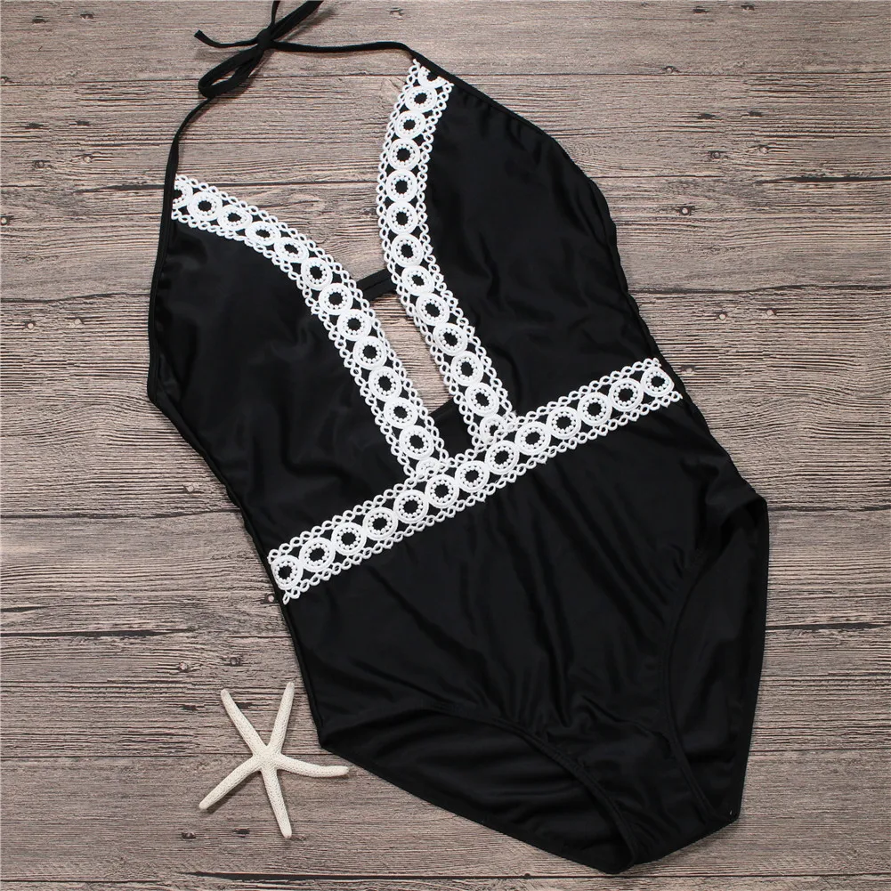 2019 Plus Size One Piece Swimsuit Women Cut Out Swimwear Summer Monokini Womens Lace Bathing Suit Beachwear Backless Bodysuit
2019 Plus Size One Piece Swimsuit Women Cut Out Swimwear Summer Monokini Womens Lace Bathing Suit Beachwear Backless Bodysuit
