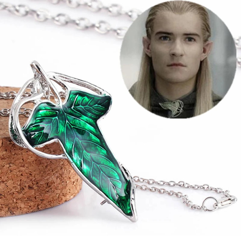 The Elf Princess Lord of the Ringgs Green Elven Leaf Pin Pendant Necklaces For Men Women Movie Jewelry
The Elf Princess Lord of the Ringgs Green Elven Leaf Pin Pendant Necklaces For Men Women Movie Jewelry