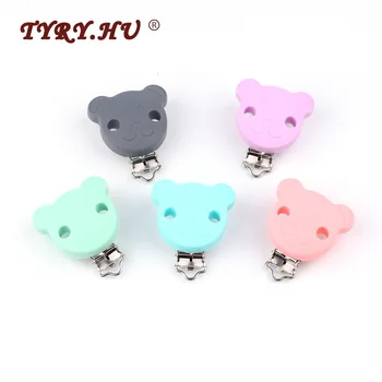 TYRY.HU 20pcs Bear Silicone Baby Pacifier Clip BPA Free Baby Teething Toys DIY Baby Pacifier Chain Nipple Holder Silicone Beads 
TYRY.HU 20pcs Bear Silicone Baby Pacifier Clip BPA Free Baby Teething Toys DIY Baby Pacifier Chain Nipple Holder Silicone Beads