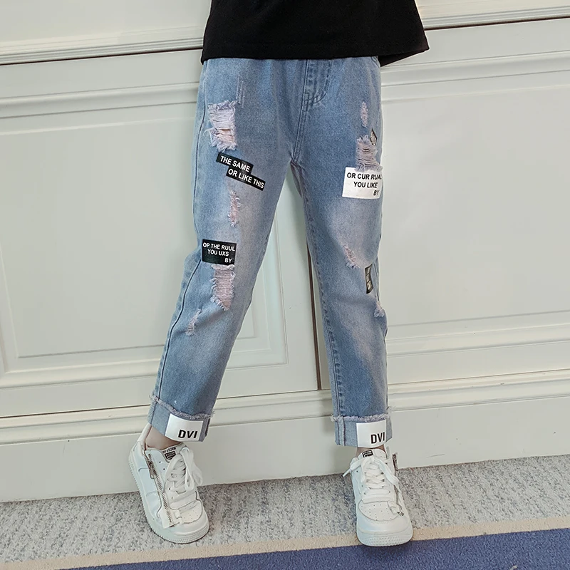 Jeans for Girls Fashion Print Broken Hole Kids Spring Summer Jeans Girls Casual Loose Ripped Jeans Children Jeans Pants 2019 New
Jeans for Girls Fashion Print Broken Hole Kids Spring Summer Jeans Girls Casual Loose Ripped Jeans Children Jeans Pants 2019 New