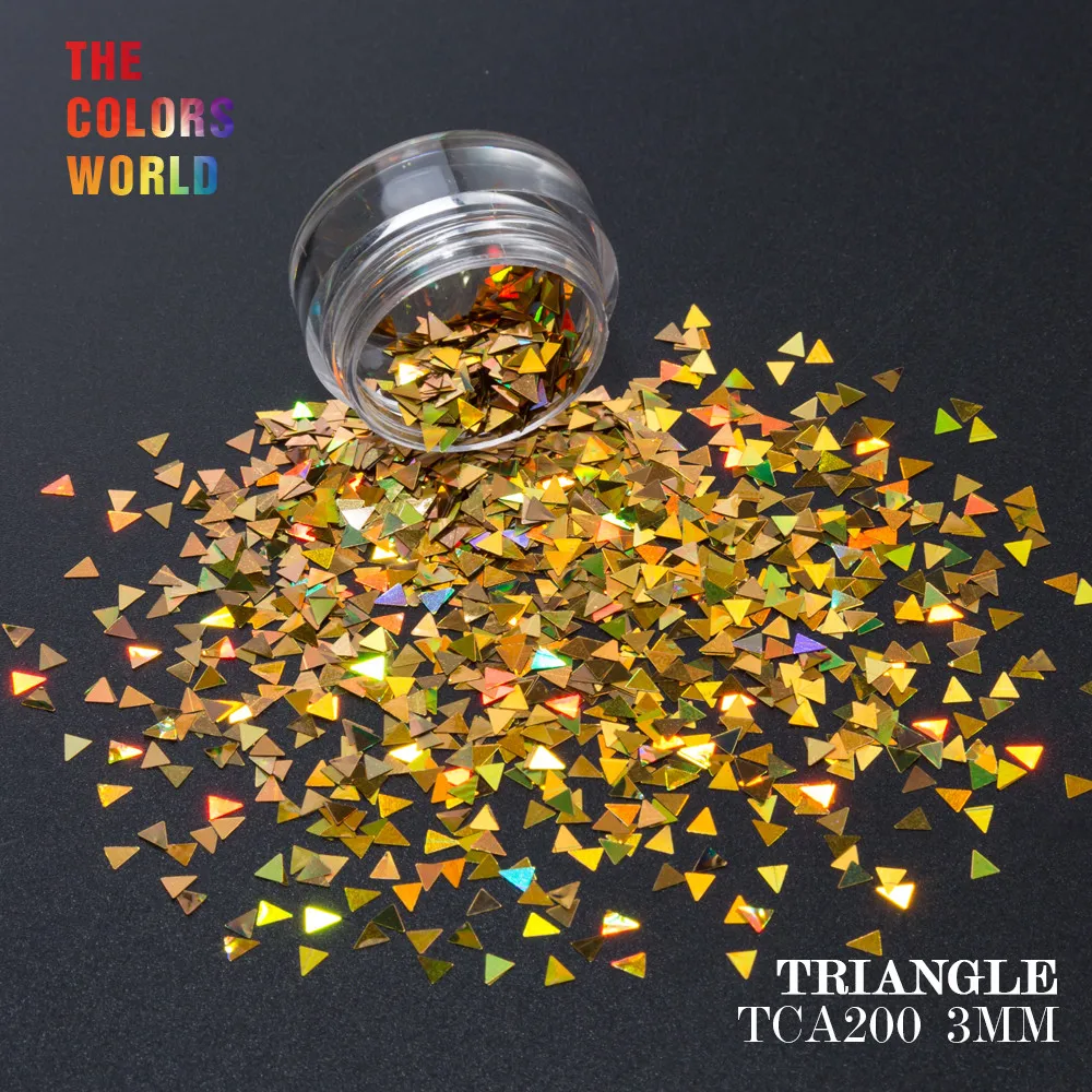 TCT-159 Holographic Laser Color Triangle 3MM Shape Glitter Nail Art Decoration Nail Gel Makeup Manual DIY Crafts Decoration
TCT-159 Holographic Laser Color Triangle 3MM Shape Glitter Nail Art Decoration Nail Gel Makeup Manual DIY Crafts Decoration