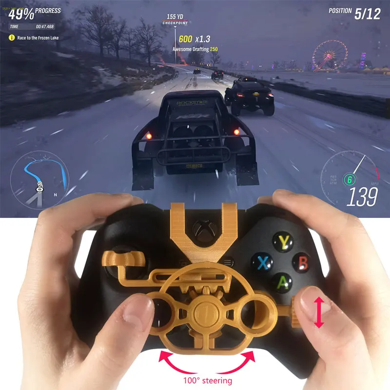 Mini Steering Wheel Game Joystick Racing Games Steering Wheel Simulation Simulator Gamepad Accessories For XBOX ONE/X/S/Elite
Mini Steering Wheel Game Joystick Racing Games Steering Wheel Simulation Simulator Gamepad Accessories For XBOX ONE/X/S/Elite
