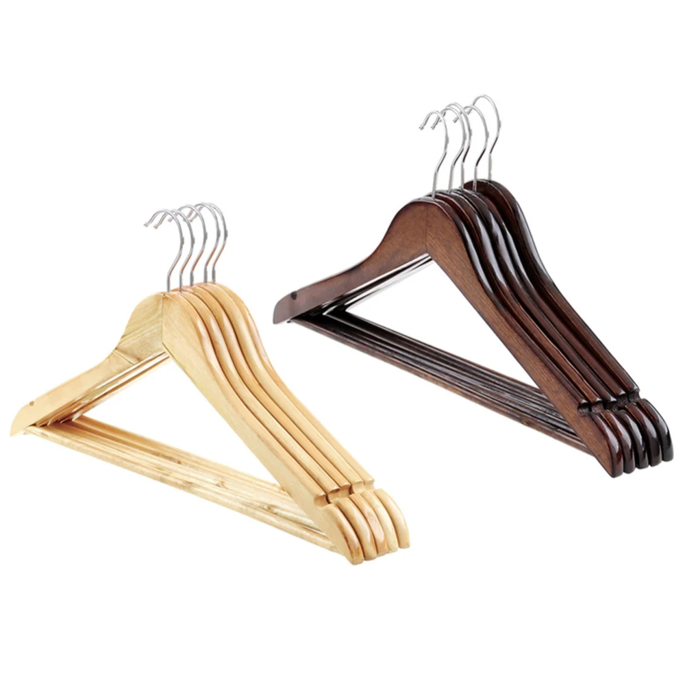 5Pcs Wooden Clothes Hangers with Non-slip Trouser Bar Suit Jeans Pants Coat Shirts Hangers Clothes Storage new
5Pcs Wooden Clothes Hangers with Non-slip Trouser Bar Suit Jeans Pants Coat Shirts Hangers Clothes Storage new