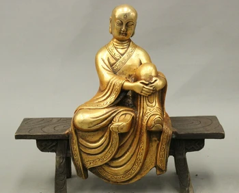 wholesale factory 8" Folk Chinese Bronze 3 Eyes TangSeng Kshitigarbha Buddha Sit In Chair Statue Aa1025 AB1025
wholesale factory 8" Folk Chinese Bronze 3 Eyes TangSeng Kshitigarbha Buddha Sit In Chair Statue Aa1025 AB1025