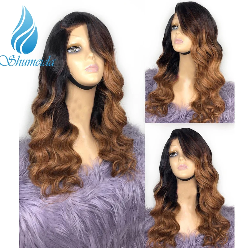 SHD Ombre Brown 13*6 Lace Frontal Wigs Baby Hair Brazilian Body Wave Lace Front Human Hair Wigs with Side Part Bleached Knots
SHD Ombre Brown 13*6 Lace Frontal Wigs Baby Hair Brazilian Body Wave Lace Front Human Hair Wigs with Side Part Bleached Knots