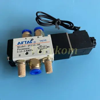 Free Shipping 1/4" Pneumatic Control Air Solenoid Valves Airtac Type 4V210-08 + Muffler Fittings 12V DC 24V AC 110V 220V 5/2
Free Shipping 1/4" Pneumatic Control Air Solenoid Valves Airtac Type 4V210-08 + Muffler Fittings 12V DC 24V AC 110V 220V 5/2