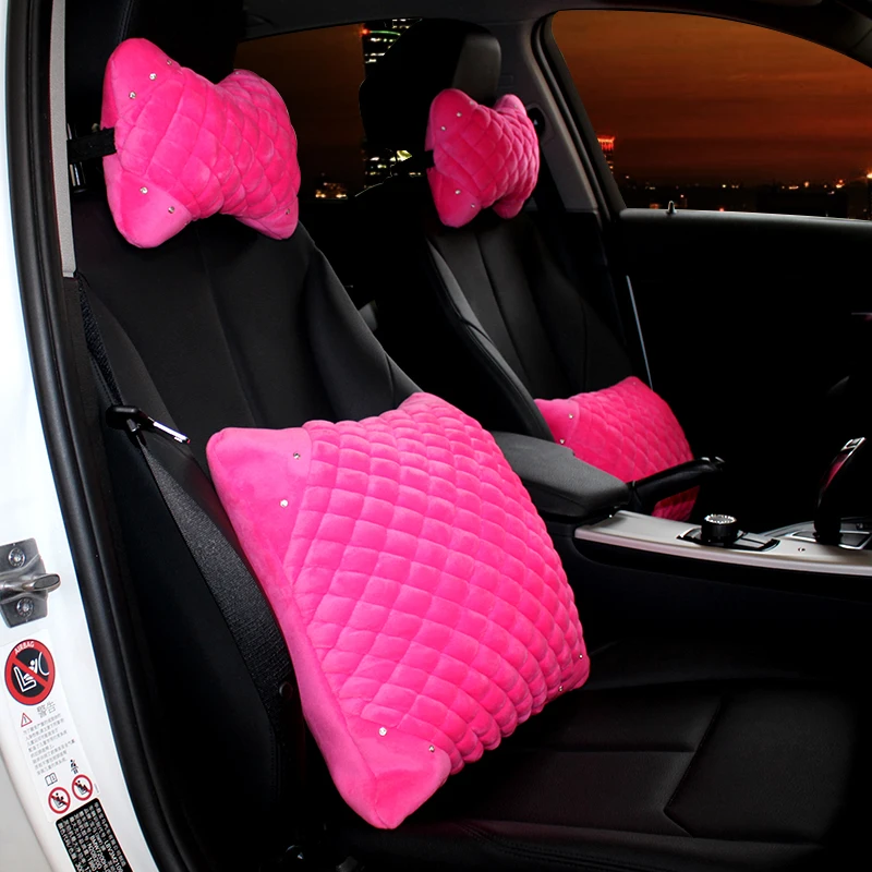Diamond Crystal Plush Car Seat Headrest Pillow Auto Neck Waist Support Pillows Rhinestone Auto Car Interior Accessories Women
Diamond Crystal Plush Car Seat Headrest Pillow Auto Neck Waist Support Pillows Rhinestone Auto Car Interior Accessories Women