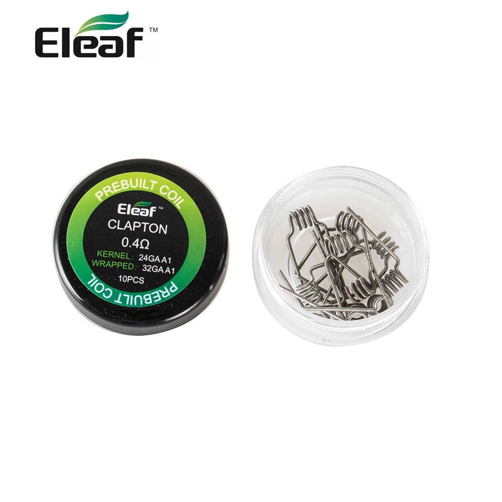 10pcs/lot 100% Original Eleaf Clapton Coil 0.4ohm Coil resistance designed for Eleaf Coral RDA Atomizer DIY Coil E-Cigarette
10pcs/lot 100% Original Eleaf Clapton Coil 0.4ohm Coil resistance designed for Eleaf Coral RDA Atomizer DIY Coil E-Cigarette
