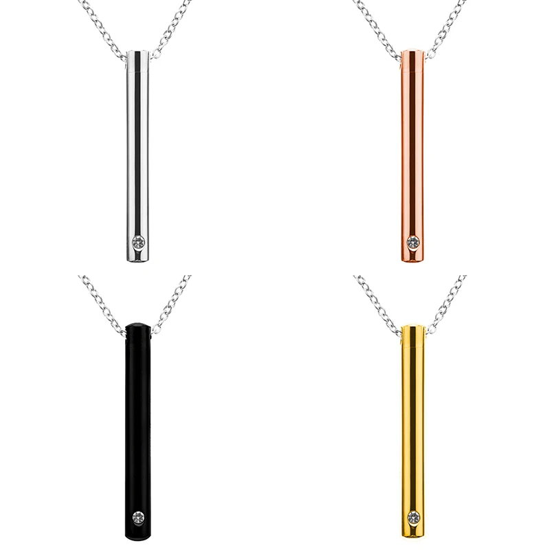 New Titanium Steel Cremation Jewelry Ash Urn Necklace Memorial Keepsake Vial Tube Pendant Necklaces Jewelry Accessories
New Titanium Steel Cremation Jewelry Ash Urn Necklace Memorial Keepsake Vial Tube Pendant Necklaces Jewelry Accessories