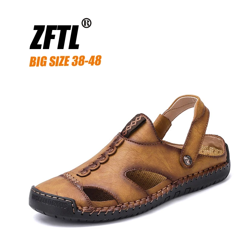 ZFTL New Men Sandals Handmade Man Casual beach sandals genuine leather large size male leisure outdoor slippers non-slip 064
ZFTL New Men Sandals Handmade Man Casual beach sandals genuine leather large size male leisure outdoor slippers non-slip 064