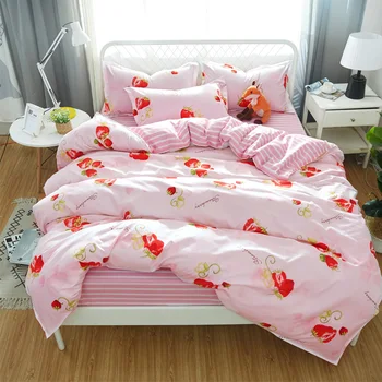 Classic bedding set 5 size Stripe heart black bed linen 4pcs/set duvet cover set Pastoral bed sheet AB side duvet cover 2019 bed
Classic bedding set 5 size Stripe heart black bed linen 4pcs/set duvet cover set Pastoral bed sheet AB side duvet cover 2019 bed
