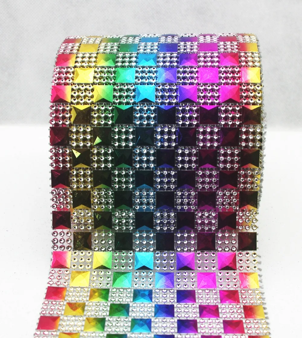 30 Row High Quality Rhinestone Mesh Ribbon Rainbow Squal Diamante Wedding Table Runners Wrap
30 Row High Quality Rhinestone Mesh Ribbon Rainbow Squal Diamante Wedding Table Runners Wrap